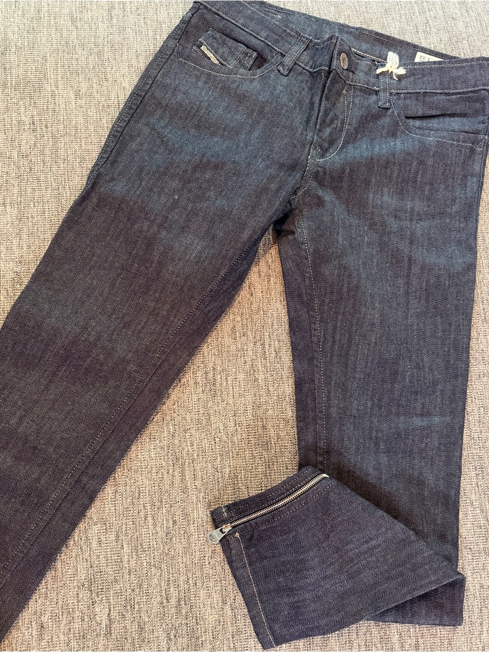 Vintage Diesel Zivy 008WZ Slim Skinny Jeans Women’s W27 L32 Ankle Zipper NWOT